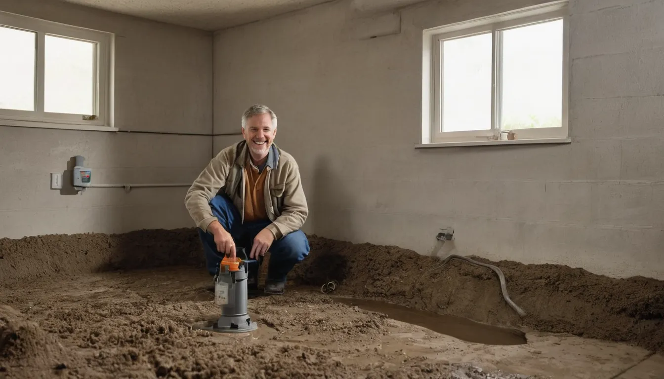 A friendly pest provider showing a Clayton homeowner mud tubes on a basement foundation wall